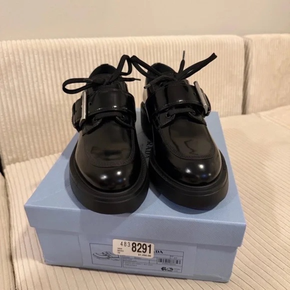 Prada Glossy Black Women's Loafers
